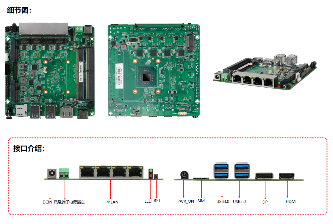 嵌入式工控主板LAN-GLKT-4LC產(chǎn)品細節(jié)圖